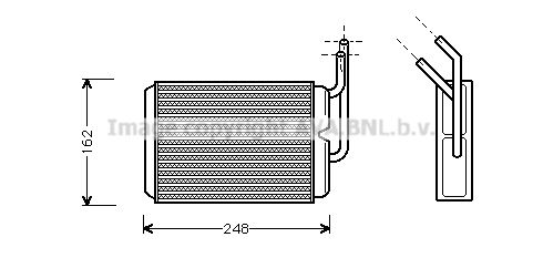 AVA QUALITY COOLING Теплообменник, отопление салона RT6220